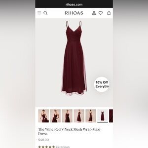 Elegant Burgundy dress